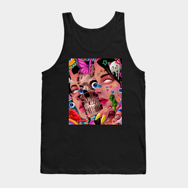 Trippy World Tank Top by JULIAN AKBAR PROJECT